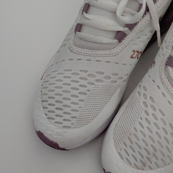 Nike Women's White and Purple Sneakers - Picture 8 of 17